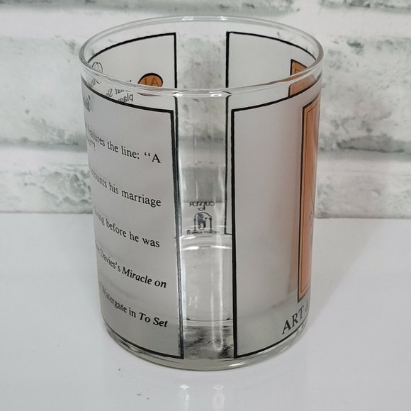 Vintage‎ Trivial Pursuit Art & Literature Game Rocks Glass Pop Culture Culver - Picture 2 of 6